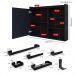 Espelheira Suspensa Armário Banheiro Prateleira Organizadora Kit Acessórios Lavabo 6 Peças Resistente Premium - Preto - RPM