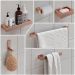 Espelheira Suspensa Armário Banheiro Prateleira Organizadora Off White Kit Acessórios Lavabo 6 Peças Resistente Premium Rose - RPM