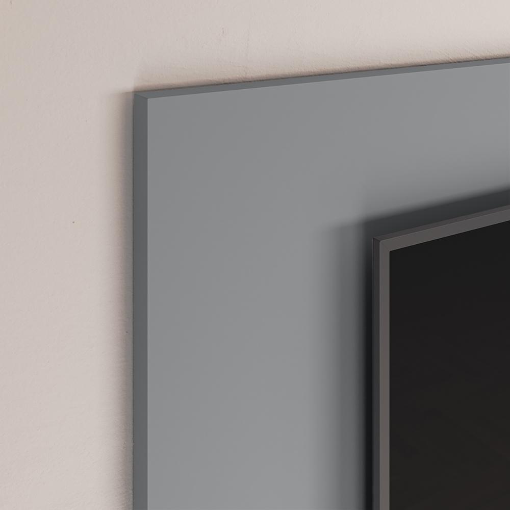 Estante Painel Home Suspenso TV Smart 42 Polegadas Nicho Eletrônico Sala Quarto Pequeno Decoração Retrô Manhattan - Cinza/Jequitibá - RPM