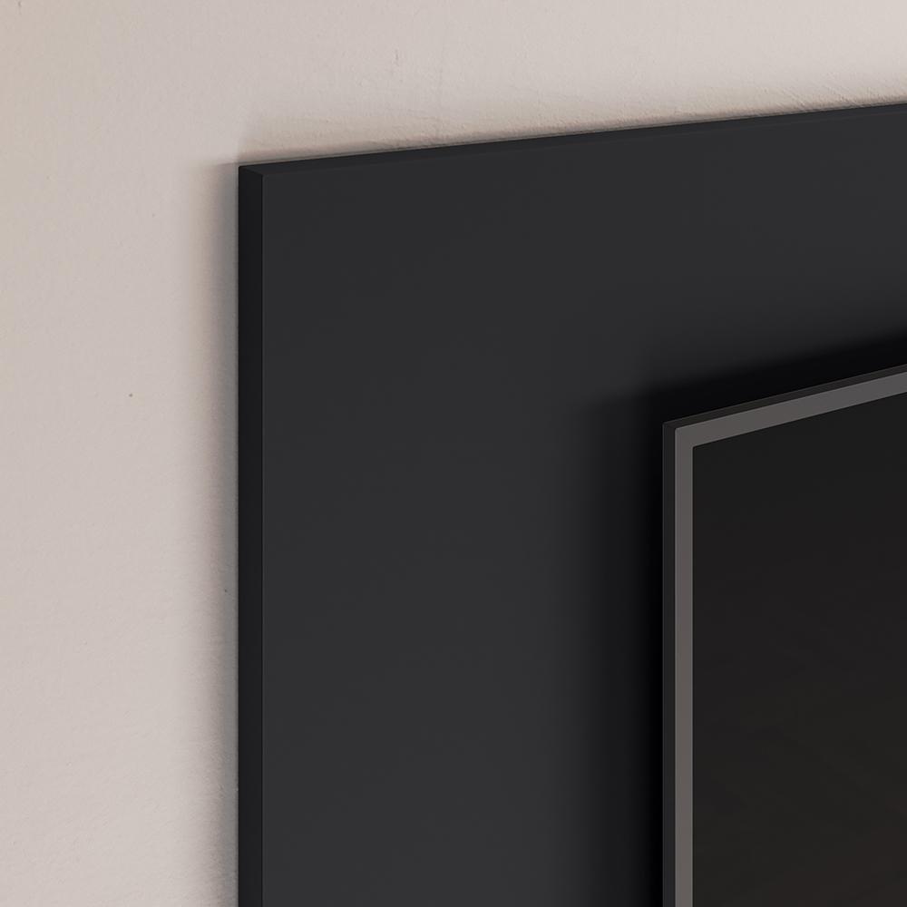Estante Painel Home Suspenso TV Smart 42 Polegadas Nicho Eletrônico Sala Quarto Pequeno Decoração Retrô Manhattan - Preto - RPM