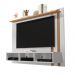 Estante Painel TV 32 40 42 43 47 48 Polegadas Home Suspenso Nichos Organizadores Prateleira Superior Sala Quarto Nice - Branco/Nature - Mania