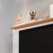 Estante Painel TV 32 40 42 43 47 48 Polegadas Home Suspenso Nichos Organizadores Prateleira Superior Sala Quarto Nice - Branco/Nature - Mania