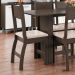 Jogo 2 Cadeiras Para Mesa de Jantar Milano MDF Assento Estofado Espuma D11 Pés Retrô Cozinha Moderna Amêndoa/Savana