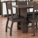 Jogo 2 Cadeiras Para Mesa de Jantar Milano MDF Assento Estofado Espuma D11 Pés Retrô Cozinha Moderna Amendoa/Preto