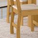 Jogo 2 Cadeiras Para Mesa de Jantar Milano MDF Assento Estofado Espuma D11 Pés Retrô Cozinha Moderna Freijó/Savana