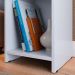 Jogo 2 Mesas Cabeceira Fantasy Branco Prateleira Porta Objetos Painel Suspenso Parise Cama Box Queen Size 1,60 Bege Suede - Lojas RPM