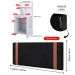 Jogo 2 Mesas Cabeceira Fantasy Branco Prateleira Porta Objetos Painel Suspenso Parise Cama Box Queen Size 1,60 Preto Suede - Lojas RPM