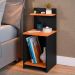 Jogo 2 Mesas Cabeceira Fantasy Preto/Cinamomo Prateleira Porta Objetos Painel Suspenso Parise Cama Box Queen Size 1,60 Suede - Lojas RPM
