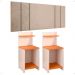 Jogo Quarto 2 Mesas Organizadora Fantasy Off White/Cinamomo Prateleira Nicho Cabeceira Luana Suspensa Cama Box Queen Size 1,60 Areia Suede - Lojas RPM