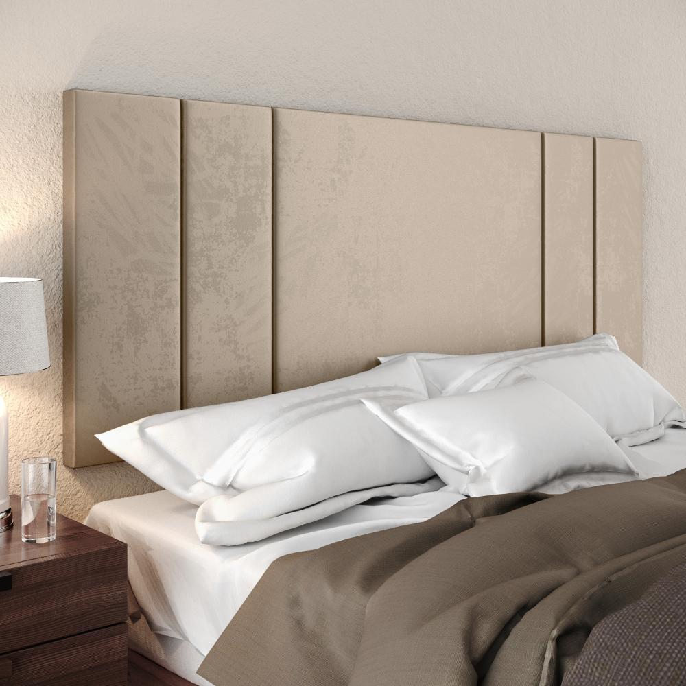 Jogo Quarto 2 Mesas Organizadora Fantasy Off White/Cinamomo Prateleira Nicho Cabeceira Luana Suspensa Cama Box Queen Size 1,60 Areia Suede - Lojas RPM
