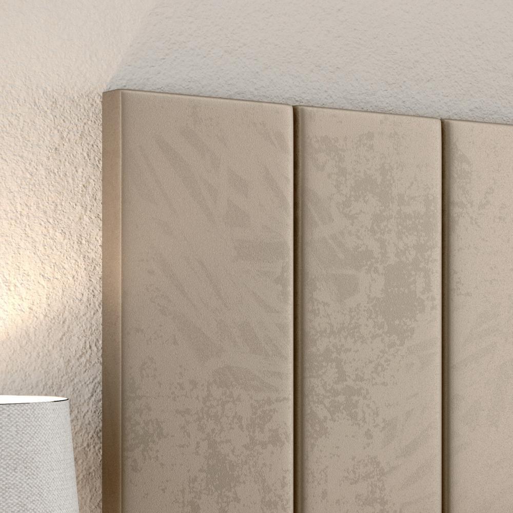 Jogo Quarto 2 Mesas Organizadora Fantasy Off White/Cinamomo Prateleira Nicho Cabeceira Luana Suspensa Cama Box Queen Size 1,60 Areia Suede - Lojas RPM