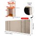 Jogo Quarto 2 Mesas Organizadora Fantasy Off White/Cinamomo Prateleira Nicho Cabeceira Luana Suspensa Cama Box Queen Size 1,60 Areia Suede - Lojas RPM
