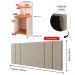 Jogo Quarto 2 Mesas Organizadora Fantasy Off White/Cinamomo Prateleira Nicho Cabeceira Luana Suspensa Cama Box Queen Size 1,60 Bege Linho - Lojas RPM