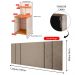 Jogo Quarto 2 Mesas Organizadora Fantasy Off White/Cinamomo Prateleira Nicho Cabeceira Luana Suspensa Cama Box Queen Size 1,60 Bege Suede - Lojas RPM