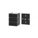 Kit 2 Arandelas de Parede Plus 1102 Preto com Focos e 2 Frisos - RPM Móveis