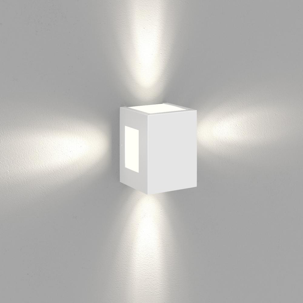 Kit 2 Arandelas de Parede Plus 1104 Branco com Focos - RPM Móveis