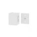 Kit 2 Arandelas de Parede Plus 1104 Branco com Focos - RPM Móveis