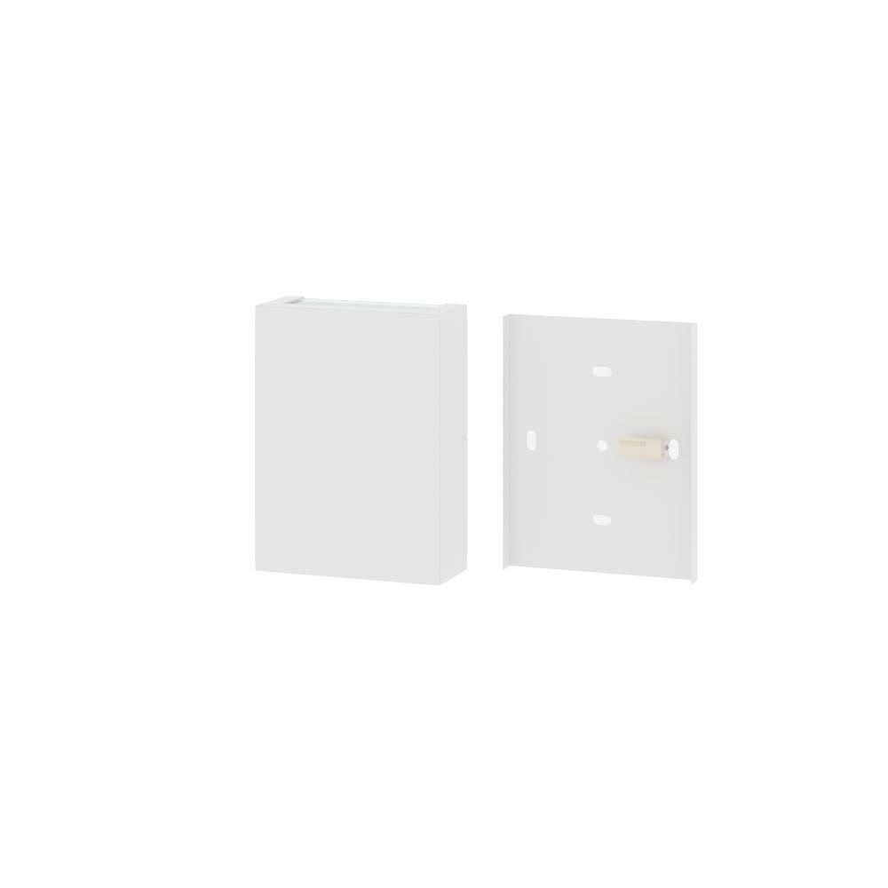 Kit 2 Arandelas de Parede Slim 1301 Branco com Focos - RPM Móveis