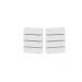 Kit 2 Arandelas de Parede Slim 1303 Branco com Focos e 3 Frisos - RPM Móveis