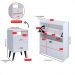 Kit 2 Mesas Cabeceira Classic Nicho Organizador Sapateira Gavetas Basculante Porta 12 Pares Calçados Closet Branco - Lojas RPM