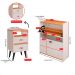 Kit 2 Mesas Cabeceira Classic Nicho Organizador Sapateira Gavetas Basculante Porta 12 Pares Calçados Closet Off White/Cinamomo - Lojas RPM