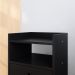 Kit 2 Mesas Cabeceira Dream Preto Mesinha Lateral Cama Sapateira Vertical Milano Banquinho Organizador Quarto Cinamomo - Lojas RPM