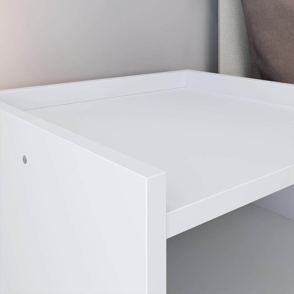 Kit 2 Mesas Cabeceira Estilo Mesinha Quarto Aparador Buffet Truzzi Puxador Concha Pés Palito Retrô Cozinha Sala Jantar Branco - Lojas RPM