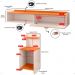 Kit 2 Mesas Cabeceira Mesinha Lateral Fantasy Off White/Cinamomo Penteadeira Suspensa Camarim Decor Puxador Concha Quarto - Lojas RPM