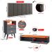 Kit 2 Mesas Cabeceira Penteadeira Suspensa Classic Cinza/Cinamomo Cabeceira Júlia 1,60 Cama Box Queen Size Linho - Lojas RPM