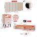 Kit 2 Mesas Cabeceira Penteadeira Suspensa Classic Off White/Cinamomo Cabeceira Júlia 1,60 Cama Box Queen Size Areia Suede - Lojas RPM