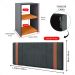 Kit 2 Mesinhas Bella Lateral Prateleira Cinza/Cinamomo Cabeceira Parise Suspensa Cama Box Queen Size 1,60 Estofada Suede - Lojas RPM
