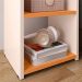 Kit 2 Mesinhas Bella Lateral Prateleira Off White/Cinamomo Cabeceira Parise Suspensa Cama Box Queen Size 1,60 Estofada Bege Suede - Lojas RPM