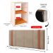Kit 2 Mesinhas Bella Lateral Prateleira Off White/Cinamomo Cabeceira Parise Suspensa Cama Box Queen Size 1,60 Estofada Bege Suede - Lojas RPM