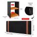 Kit 2 Mesinhas Bella Lateral Prateleira Preto/Cinamomo Cabeceira Parise Suspensa Cama Box Queen Size 1,60 Estofada Suede - Lojas RPM