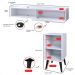 Kit 2 Mesinhas Cabeceira Charme Mesa Lateral Cama Penteadeira Suspensa Decor Puxador Concha Nicho Organizador Branco - Lojas RPM