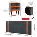 Kit 2 Mesinhas Cabeceira Cinza/Cinamomo Nicho Prateleira Organizadora Painel Suspenso Parise Cama Box Casal 1,40 Suede - Lojas RPM