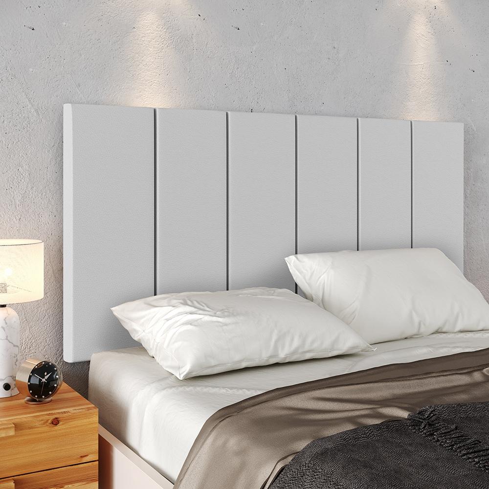 Kit 2 Mesinhas Decore Branco Nicho Porta Objetos Cabeceira Suspensa Júlia Cama Box Casal 1,60 Corino - Lojas RPM