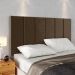 Kit 2 Mesinhas Decore Freijó Nicho Porta Objetos Pés Palito Cabeceira Suspensa Júlia Cama Box King 1,95 Marrom Suede - Lojas RPM