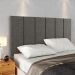 Kit 2 Mesinhas Decore Nicho Porta Objetos Pés Palito Preto Cabeceira Suspensa Júlia Cama Box King 1,95 Cinza Linho - Lojas RPM
