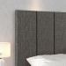 Kit 2 Mesinhas Decore Nicho Porta Objetos Pés Palito Preto Cabeceira Suspensa Júlia Cama Box King 1,95 Cinza Linho - Lojas RPM