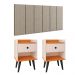 Kit 2 Mesinhas Decore Off White Cinamomo Nicho Porta Objetos Cabeceira Suspensa Júlia Cama Box Casal 1,60 Bege Linho - Lojas RPM 