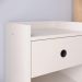 Kit 2 Mesinhas Decore Off White Nicho Porta Objetos Pés Palito Cabeceira Suspensa Bia Cama Box King 1,95 Areia Suede - Lojas RPM