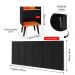 Kit 2 Mesinhas Decore Preto/Cinamomo Nicho Porta Objetos Pés Palito Cabeceira Suspensa Júlia Cama Box King 1,95 Suede - Lojas RPM