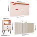 Kit 2 Mesinhas Dream Retrô Cabeceira Suspensa Júlia Cama Box Queen Size 1,60 Suede Painel Samba Texas Tv 48 Polegadas Off White/Cinamomo - Lojas RPM