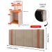 Kit 2 Mesinhas Fantasy Off White/Cinamomo Compacta Prateleira Cabeceira Parise Suspensa Detalhe Lateral Cama Box Casal 1,40 Bege Suede - Lojas RPM