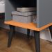 Kit 2 Mesinhas Lateral Charme Nicho Cinza/Cinamomo Cabeceira Suspensa Bia 1,60 Cama Queen Decoração Quarto Casal Linho - Lojas RPM