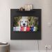 Kit 2 Mesinhas Lateral Painel Preto Tv 32 Polegadas Prateleira Suspensa Cabeceira Cama Box Casal 1,40 Suede - Lojas RPM