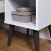Kit 2 Mesinhas Pequena Charme Jogo Quarto Casal Cabeceira Bia Cama Box King Size 1,95 Branco Corino - Lojas RPM