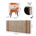Kit 2 Mesinhas Pequena Decore Nicho Gaveta Off White/Cinamomo Cabeceira Suspensa Cama Box Casal Queen Detalhe Lateral Bege Suede - Lojas RPM