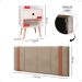 Kit 2 Mesinhas Pequena Decore Nicho Gaveta Organizadora Off White Cabeceira Suspensa Cama Box Casal Detalhe Lateral Bege Suede - Lojas RPM